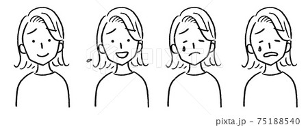 女性 バストアップ 顔バリエーション 困る 75188540
