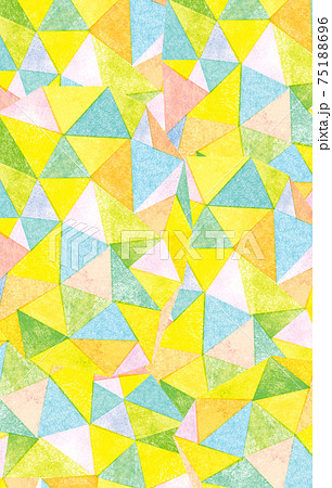 背景素材 三角 カラフルテクスチャーのイラスト素材