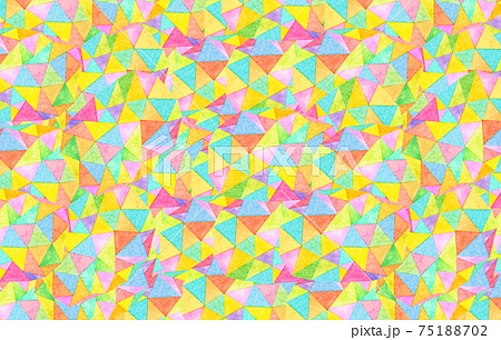 背景素材 三角 カラフルテクスチャーのイラスト素材