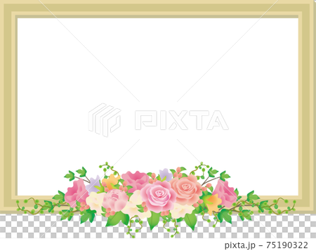 Flower decoration frame frame Flower decoration frame frame 75190322