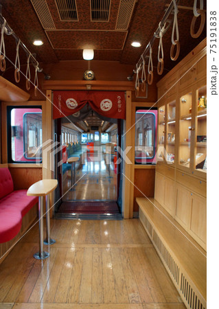 和歌山鐡道の車窓風景　うめ星電車（車内） 75191838