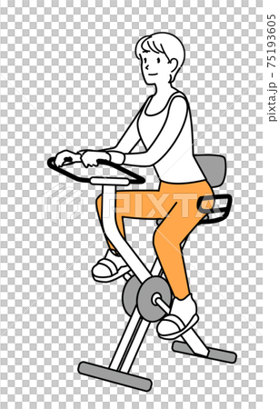 フィットネスバイクでシェイプアップ 75193605
