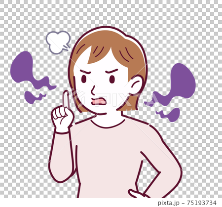 Girl in pink long sleeves_B2_smell_angry01.eps 75193734