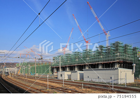 敦賀駅の北陸新幹線建設現場 敦賀駅の北陸新幹線建設現場 75194555