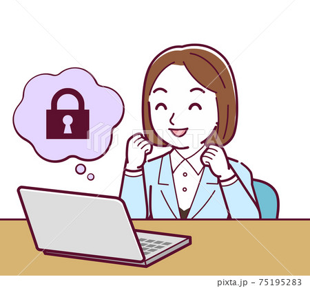 Young woman in a light blue suit_D_Security 75195283