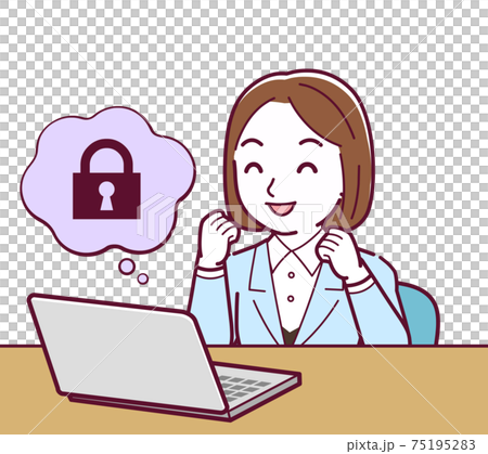 Young woman in a light blue suit_D_Security 75195283