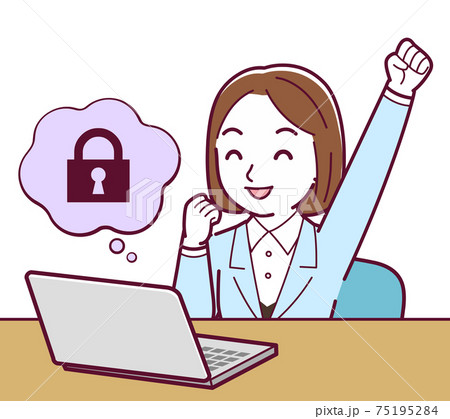 Young woman in a light blue suit_D_Security 75195284