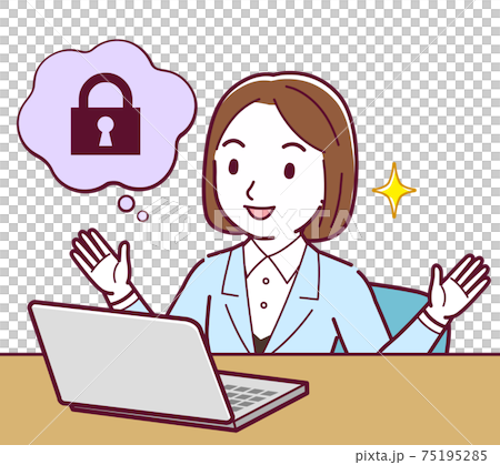 Young woman in a light blue suit_D_Security Young woman in a light blue suit_D_Security 75195285