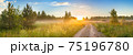 amazing panorama summer landscape with sunrise 75196780