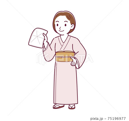 Young girl in pink kimono_B3_rag_natural02.eps 75196977