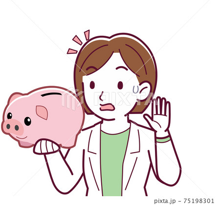 Young woman in a lab coat_M_Piggy Young woman in a lab coat_M_Piggy 75198301