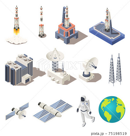 Space Research Icons Set 75198519