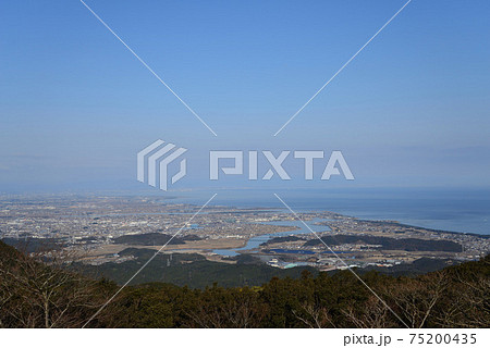 朝熊山頂展望台からの眺望（三重県伊勢市） 75200435