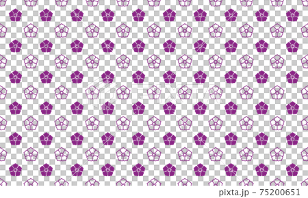 和柄素材 桔梗 シームレスパターン 紫のイラスト素材