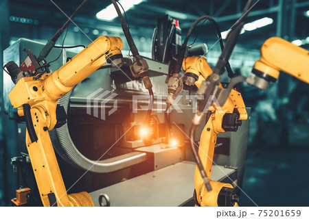 Smart industry robot arms for digital factory production technology Smart industry robot arms for digital factory production technology 75201659