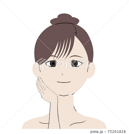 女性正面イラストのイラスト素材 7518 女性正面イラストのイラスト素材 7518