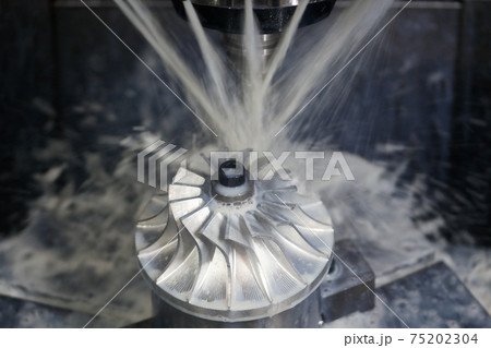 turbine wheel milling process with coolant turbine wheel milling process with coolant 75202304