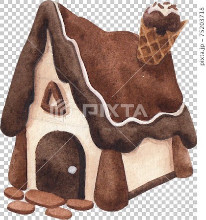 Candy Land concept watercolor element 75203718