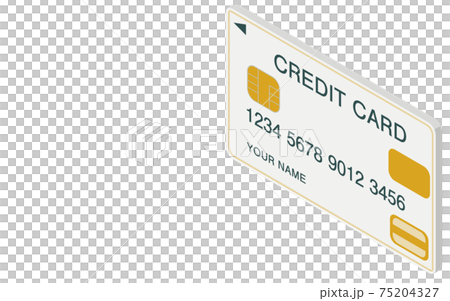 Credit card 3D illustration, isometric 75204327