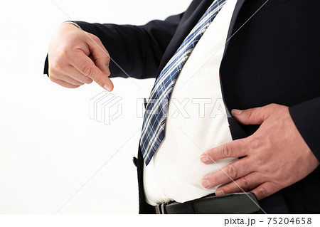 メタボ 肥満 ビジネスマン メタボ 肥満 ビジネスマン 75204658