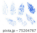 prints of leaves painted watercolor 75204767