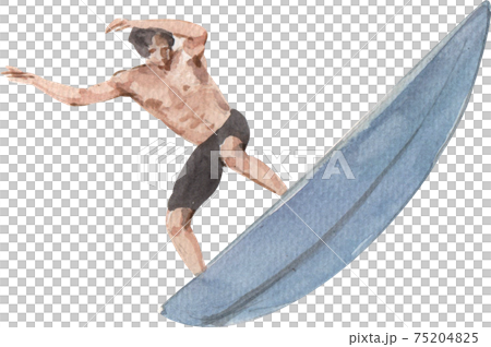 Beach vacation watercolor concept Beach vacation watercolor concept 75204825