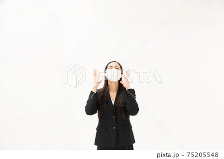 ビジネスウーマン ストレス マスク ビジネスウーマン ストレス マスク 75205548
