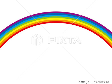 虹をイメージした背景素材のイラスト素材