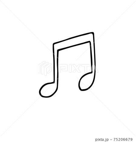 Vector hand drawn doodle sketch music note Vector hand drawn doodle sketch music note 75206679