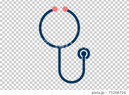 Illustration of a simple design of a stethoscope 75206726