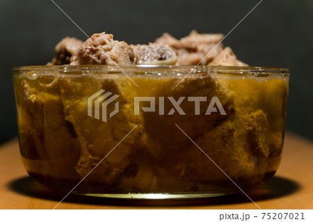 rib pork boil until tender and clear soup in a bowl  75207021