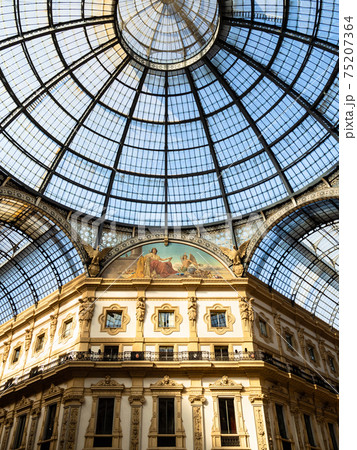 glass cupola of Galleria Vittorio Emanuele II glass cupola of Galleria Vittorio Emanuele II 75207364