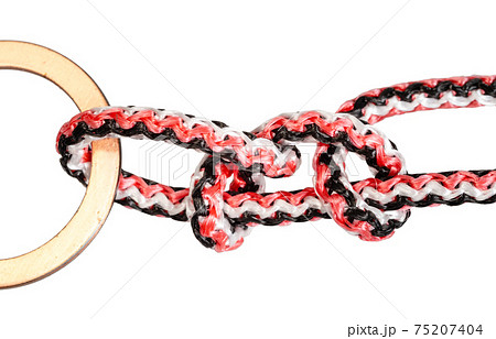 hammock hitch knot close up tied on synthetic rope hammock hitch knot close up tied on synthetic rope 75207404