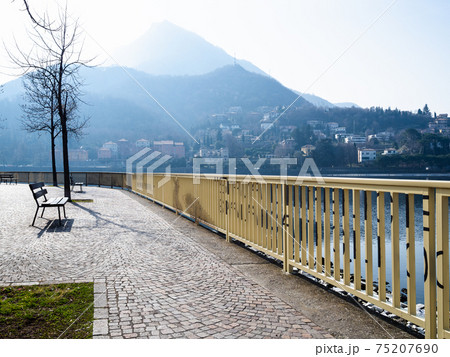 waterfront Como Lake along via Adda in Lecco 75207690
