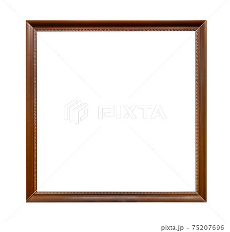carved wooden square narrow brown picture frame 75207696