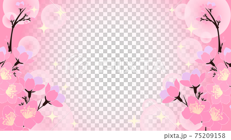 桜の花 イラスト背景素材のイラスト素材