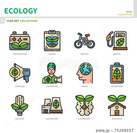 ecology icon set ecology icon set 75209357