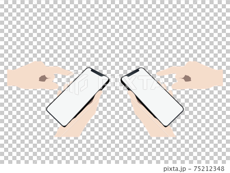 Hand to operate smartphone 75212348