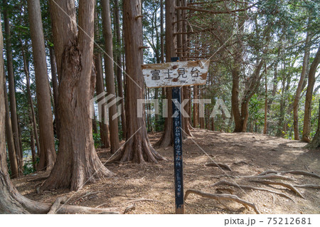 八王子城跡の富士見台 八王子城跡の富士見台 75212681
