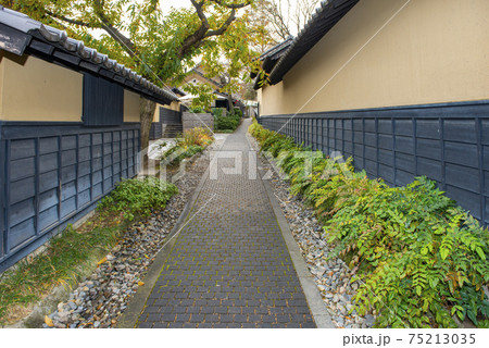 長野県小布施町の街並み　オープンガーデン　Obuse Town  Nagano  pref.   75213035