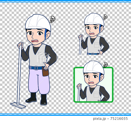 施工現場的工人 施工現場的工人 75216035