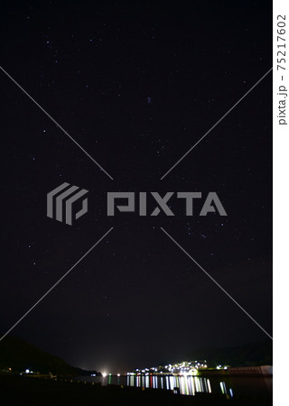 日向市細島の光と星空 日向市細島の光と星空 75217602