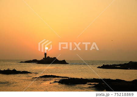 海 灯台 浜 75218869