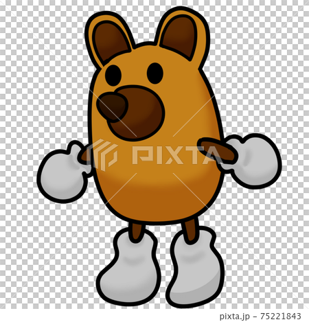 かわいいクマのぬいぐるみのイラスト素材