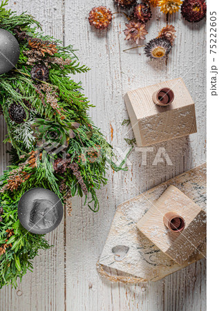 Advent wreath homemade Advent wreath homemade 75222605