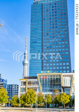 東京の都市風景 錦糸公園周辺の風景 75224323