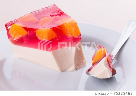 A piece of traditional Polish cold cheesecake A piece of traditional Polish cold cheesecake 75225465