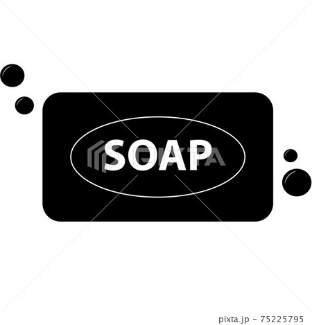 soap icon on white background. flat style. soapのイラスト素材 