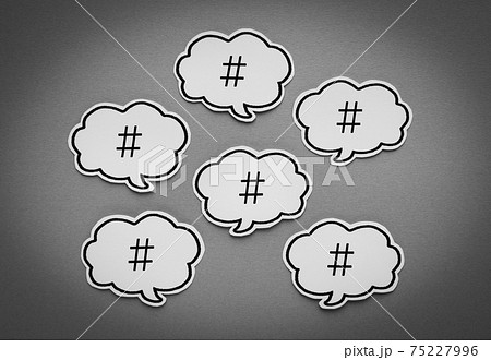 ハッシュタグでシェア　＃　ワード　クチコミ　口コミ　SNS　投稿　炎上 75227996