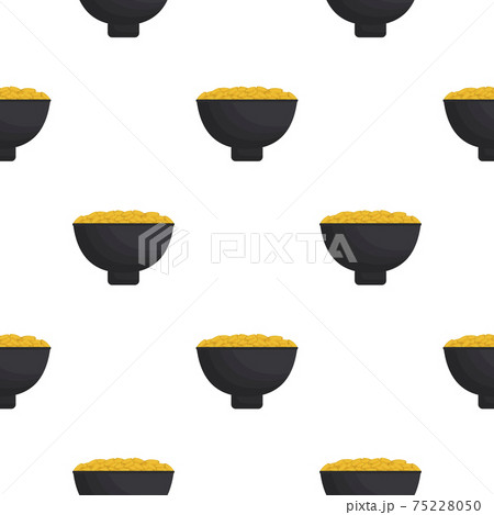 Illustration on theme Irish holiday St Patrick day, seamless pot of coins 75228050